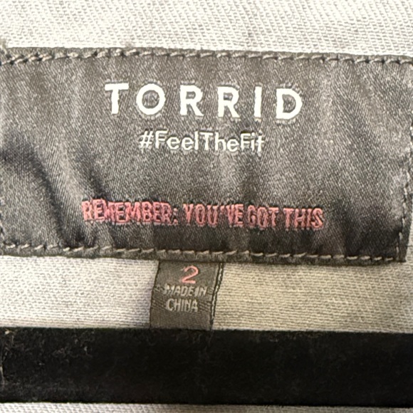 Torrid Black Jean Jacket with Animal Print - Picture 2 of 4